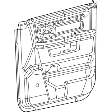 Mopar 6WA791X9AB Panel-Front Door Trim