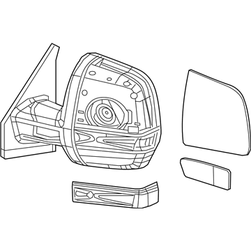 Mopar 5ZN43LXHAA Outside Rear View Mirror