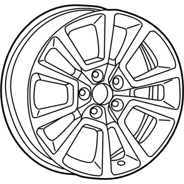 Mopar 1JX81DX8AC Aluminum Wheel