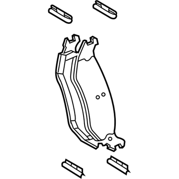 Mopar 68412364AA Rear Disc Brake Pad Kit