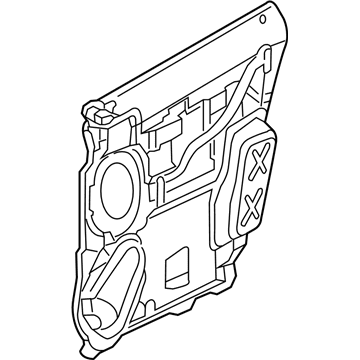 Mopar 68320791AA Shield-Front Door