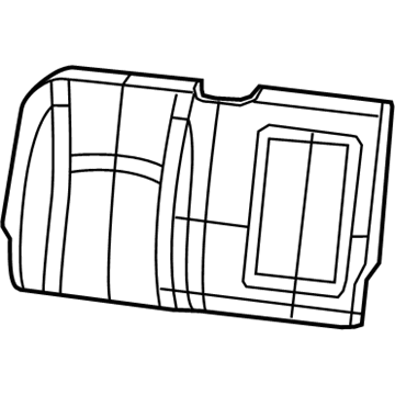 Mopar 5NA52LA8AA Rear Seat Back Cover Right