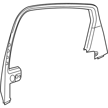 Mopar 1YE91DX9AB Molding-Rear Door