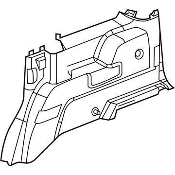 Mopar 5KS65ZJ3AC Panel-Quarter Trim