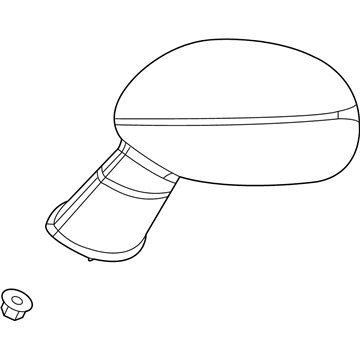 Mopar 5PE55KBXAC Outside Rear View Mirror