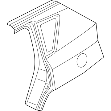 Mopar 68001973AF Panel-Body Side Aperture Rear