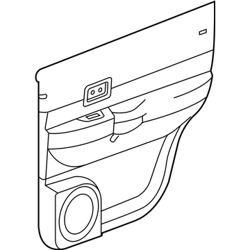 Mopar 5HR981D5AE Panel-Rear Door Trim