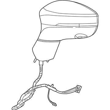 Mopar 5RM251AUAD Outside Rear View Mirror