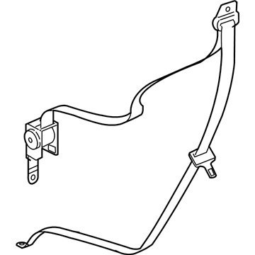 Mopar 5JU421J3AA Rear Outer Seat Belt