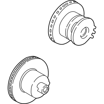 2002 Dodge Ram Van Brake Disc - 52009414