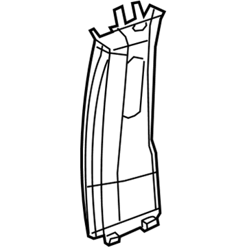 Mopar 5RH55PD2AJ Molding-B Pillar Upper