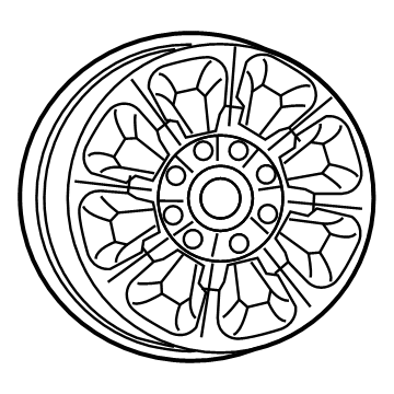 Mopar 6CV281XFAA Aluminum Wheel