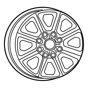 Mopar 6MH99AAAAA Aluminum Wheel