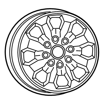 Mopar 6MS041UWAA Aluminum Wheel