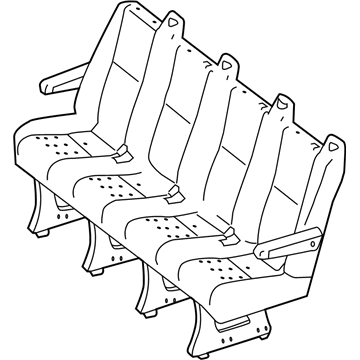 Mopar 1MG631A6AB Seat-Rear Quad