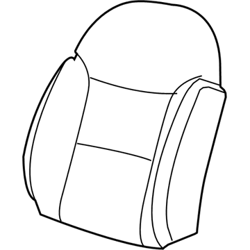 68137891AA Mopar Front Seat Back Pad Illustration 1 of 1
