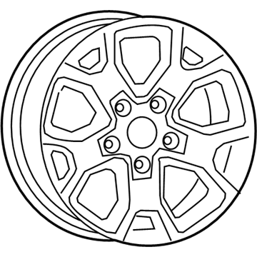 Mopar 6KC881XFAA Aluminum Wheel