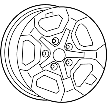 Mopar 6KC871A7AA Aluminum Wheel