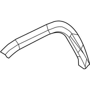 Mopar 1UW91RXFAC Molding-Wheel Opening Flare