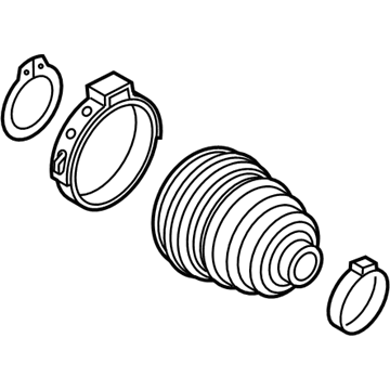 Mopar 68263498AA Boot Kit-Half Shaft