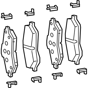 Mopar 68317914AA Disc Brake Pad Set Front