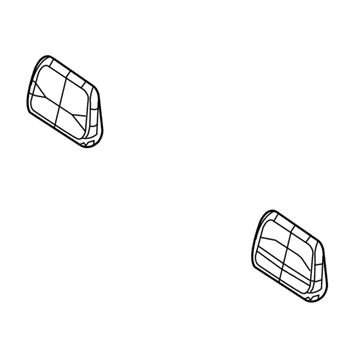 Mopar 5ZA16PD2AC HEADREST-Third Row