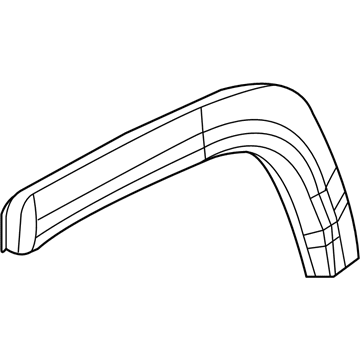 Mopar 5UP19RXFAC Molding-Wheel Flare