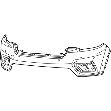 Mopar 68406522AC Front Upper Bumper Cover