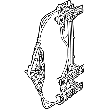 Genuine Chrysler 68033458AA Window Regulator Genuine Chrysler 68033458AA Window Regulator