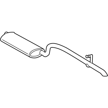 Mopar 52101237AC Exhaust Muffler And Tailpipe