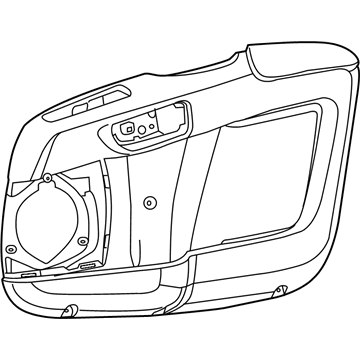 Mopar 1YA56JXWAC Panel-Front Door Trim