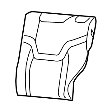 Mopar 6SG72LXHAA Rear Seat Back Cover