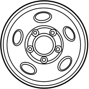 Mopar 5JC22S4AAA Steel Wheel