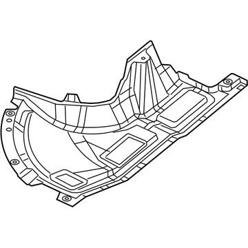 Mopar 68134777AA Belly Pan-Extension Front