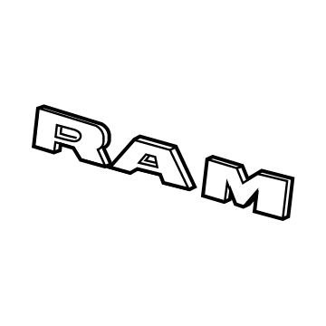 2020 Ram 1500 Emblem - 68311411AA