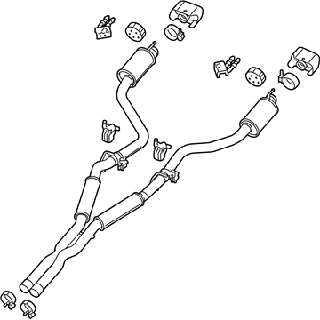 Mopar 5181992AM Exhaust Muffler And Tailpipe