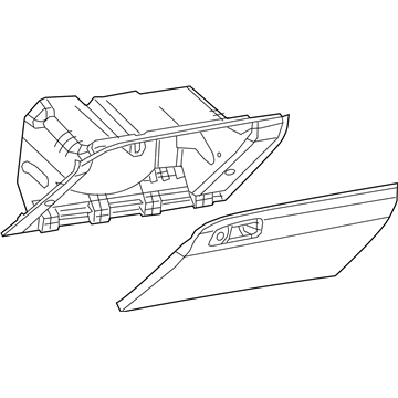 Mopar 1QF13DX9AN Glove Box-Instrument Panel