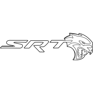 Mopar 68312272AA NAMEPLATE-SRT