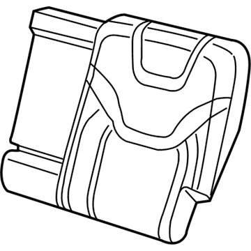 Mopar 6CV47DX9AB Rear Seat Back Cover Left