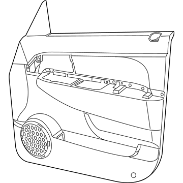 Mopar 1JY031DVAB Panel-Front Door Trim