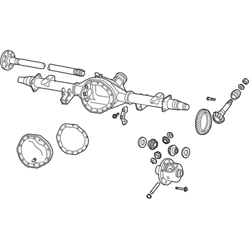 Mopar 68275062AD Axle-Rear Complete