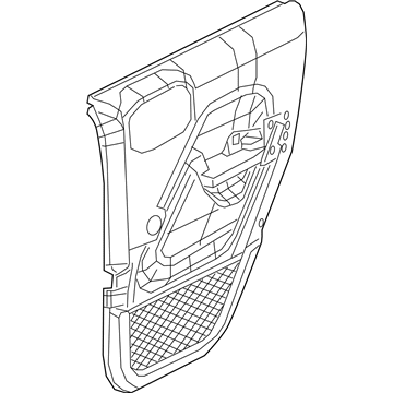 Mopar 5ZW95TX7AD Panel-Rear Door Trim