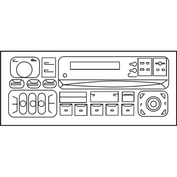 Mopar 56038585AO Radio-AM/FM/CASSETTE With Cd