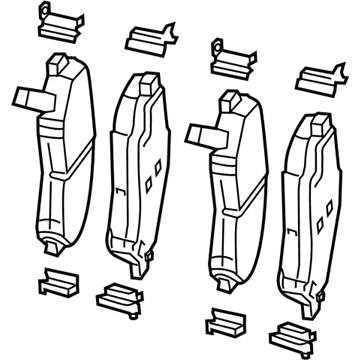 Mopar 68346986AB Front Disc Brake Pad Kit