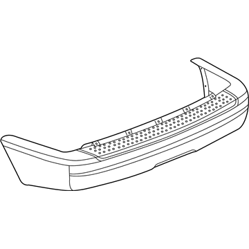 Mopar 5JE57TZZAE Rear Bumper Cover