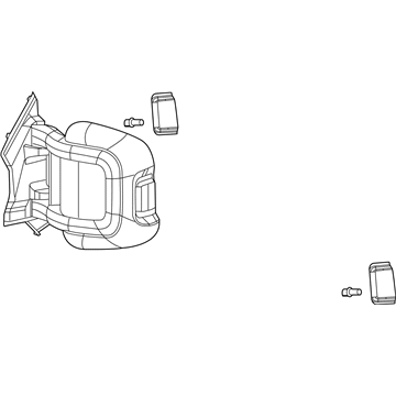 Mopar 5VE94JXWAA Outside Rear View Mirror