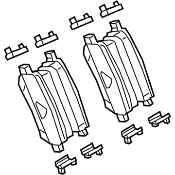 Mopar 68318171AA Rear Disc Brake Pad Kit