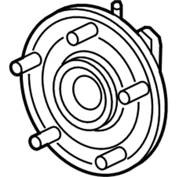 Mopar 68233501AE Brake Hub And Bearing