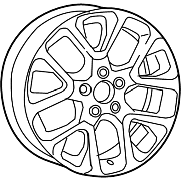 Mopar 5VC291X8AA Aluminum Wheel