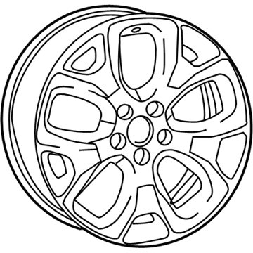 Mopar 5VC281STAA Aluminum Wheel